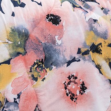 Floral Watercolor 7-piece Comforter Set 