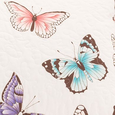 Lush Decor Flutter Butterfly Quilt Set