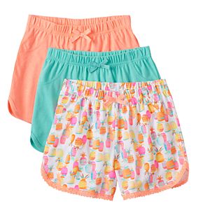 Girls 4-6x Freestyle Revolution 3-pk. Pineapple & Solid Shorts