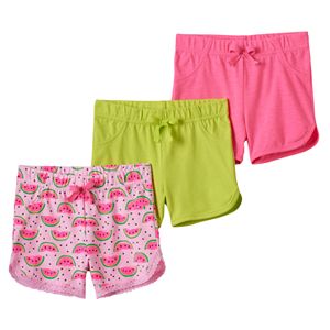 Girls 4-6x Freestyle Revolution 3-pk. Watermelon Lace & Solid Shorts