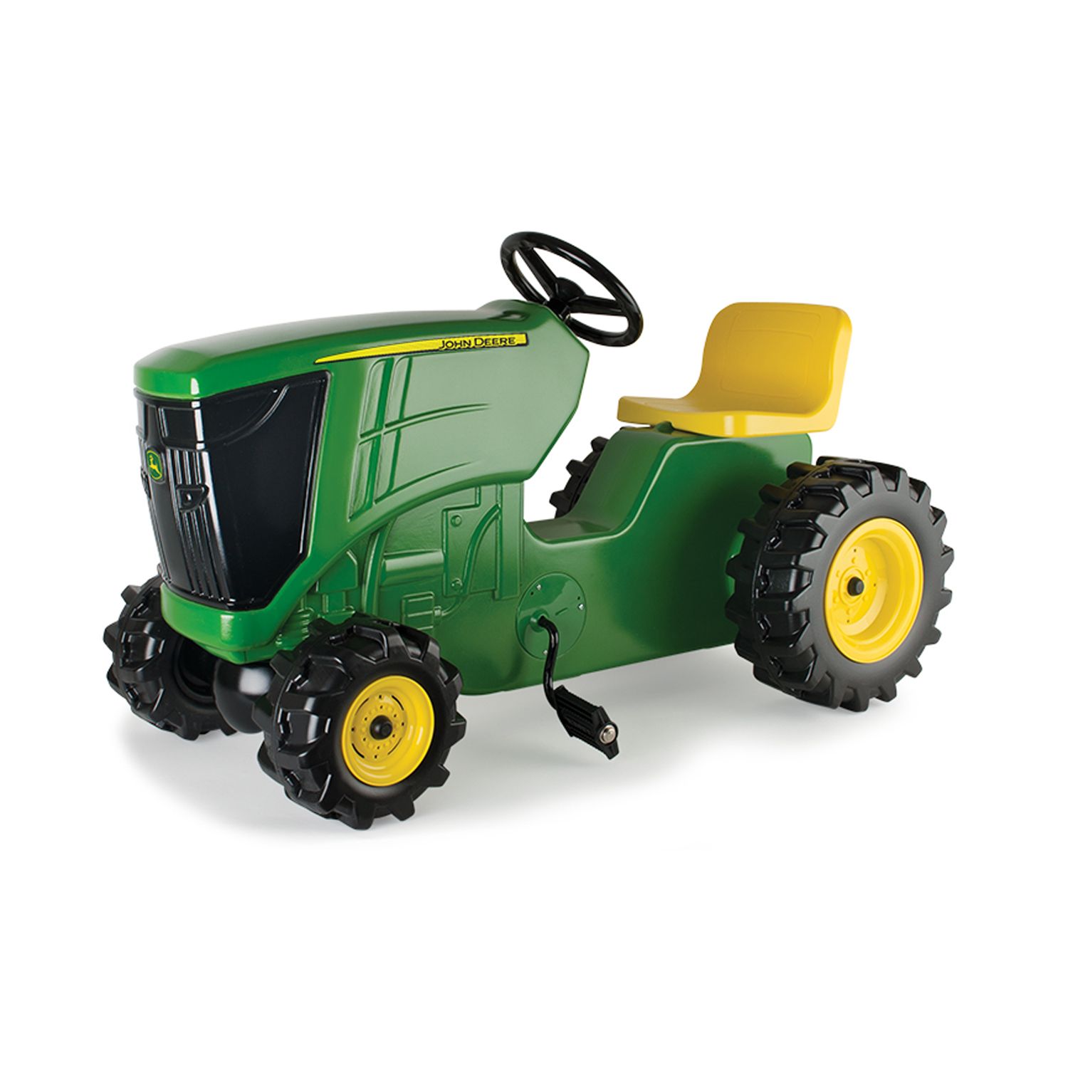 rolly john deere 3 wheel trac with trailer ride on