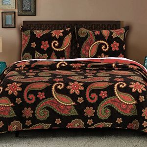 Midnight Paisley Quilt Set