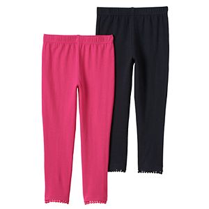 Girls 4-6x Freestyle Revolution 2-pk. Pom Pom Cuff Leggings Set