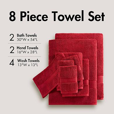 Madison Park Signature 800GSM Ultra-Soft Cotton Absorbent Towel Set