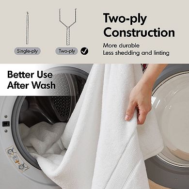 Madison Park Signature 800GSM Ultra-Soft Cotton Absorbent Towel Set