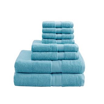 Madison Park Signature 800GSM 8 pc Ultra-Soft Cotton Absorbent Towel Set