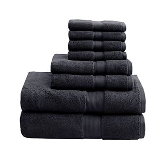 Madison Park Signature 800GSM 8 pc Ultra-Soft Cotton Absorbent Towel Set
