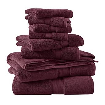 Madison Park Signature 800GSM 8 pc Ultra-Soft Cotton Absorbent Towel Set