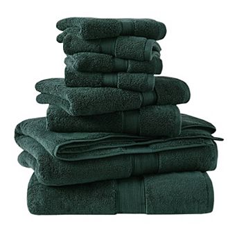 Madison Park Signature 800GSM 8 pc Ultra-Soft Cotton Absorbent Towel Set