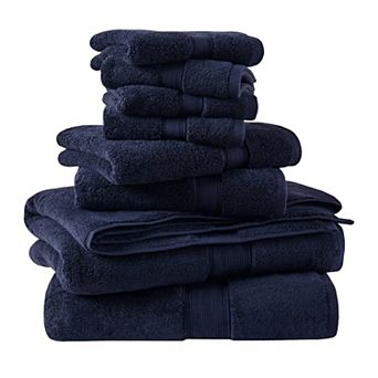 Madison Park Signature 800GSM 8 pc Ultra-Soft Cotton Absorbent Towel Set