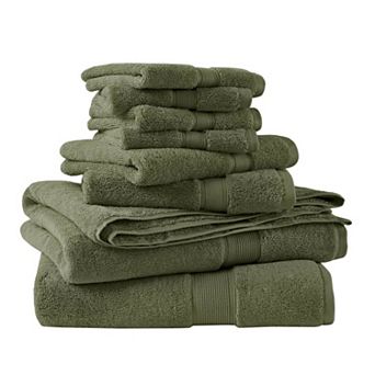 Madison Park Signature 800GSM 8 pc Ultra-Soft Cotton Absorbent Towel Set