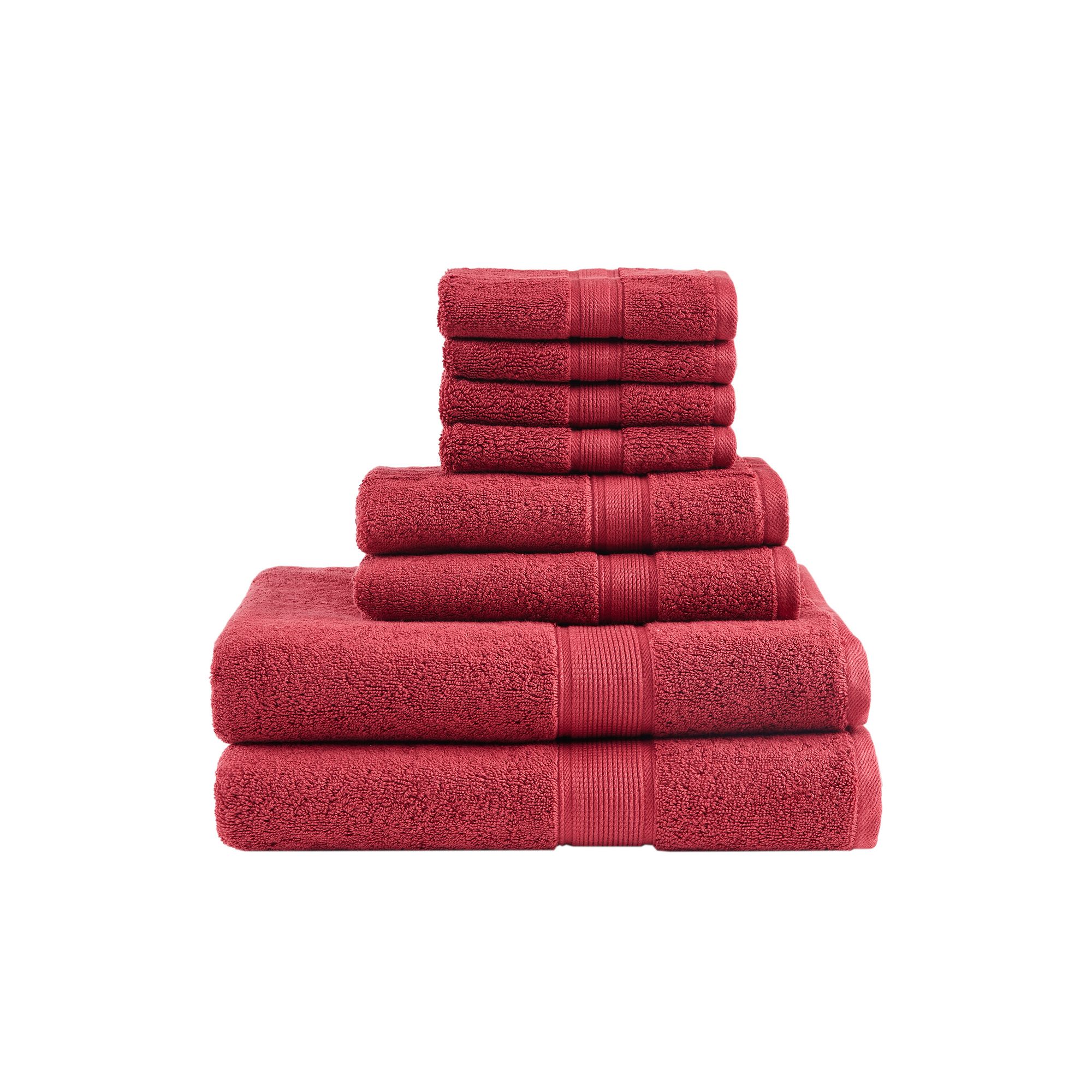 Madison Park Signature 800GSM 8-Piece Ultra-Soft Cotton Absorbent Towel Set