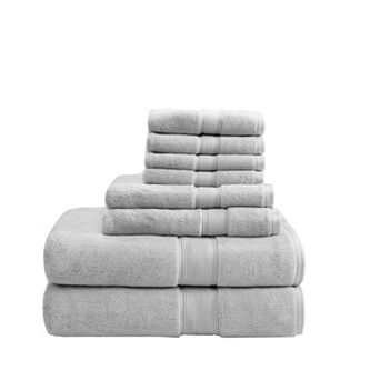 Madison Park Signature 800GSM 8 pc Ultra-Soft Cotton Absorbent Towel Set