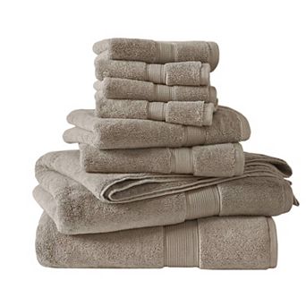 Madison Park Signature 800GSM 8 pc Ultra-Soft Cotton Absorbent Towel Set