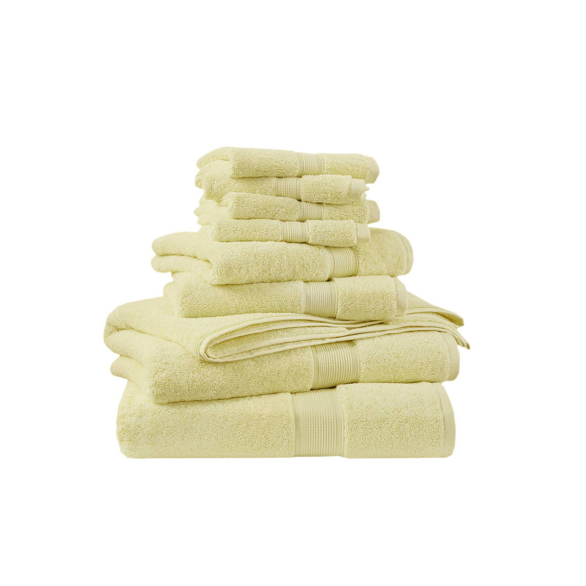 Madison Park Signature 800GSM 8-Piece Ultra-Soft Cotton Absorbent Towel Set