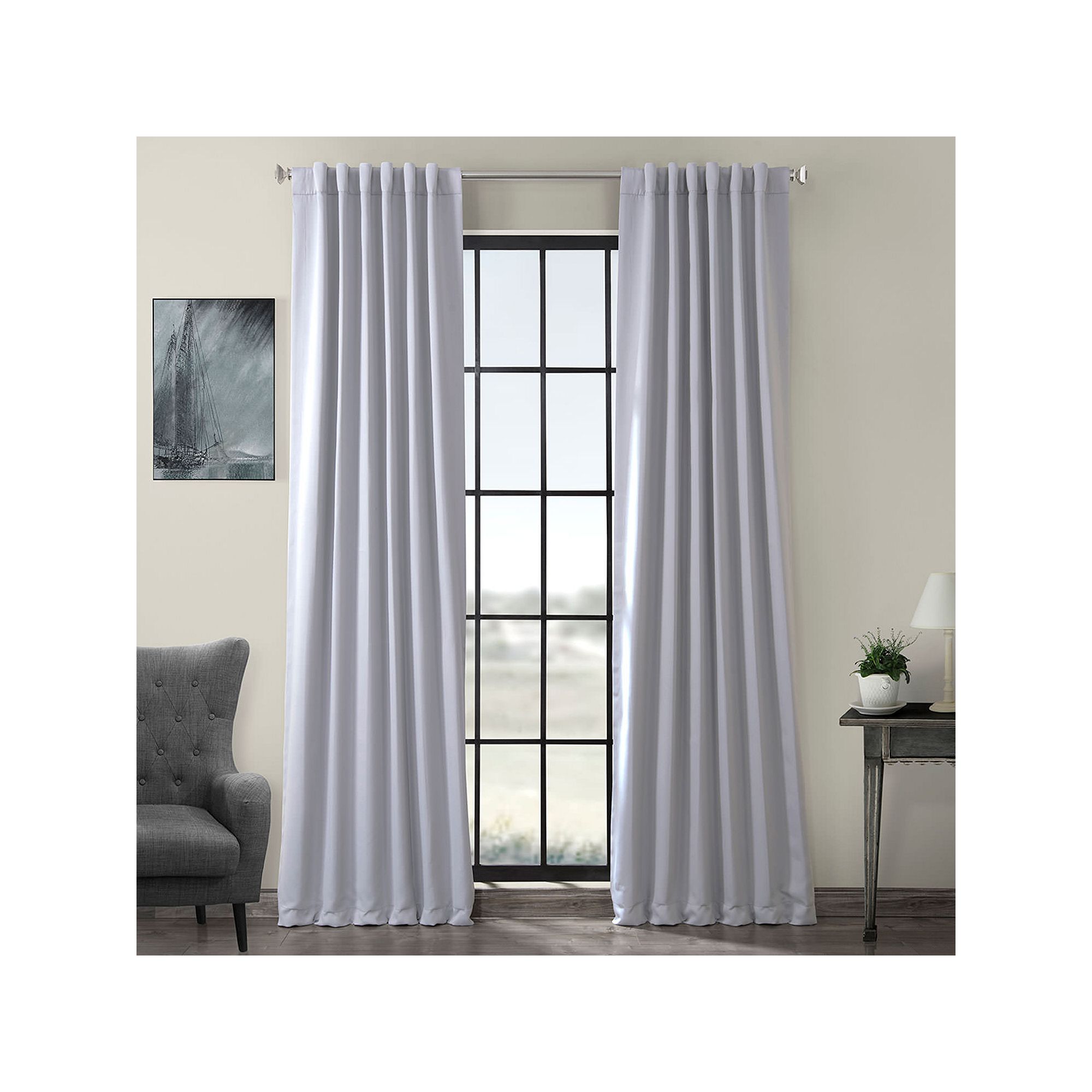 EFF 2-pack Blackout Window Curtains, Fog Gray