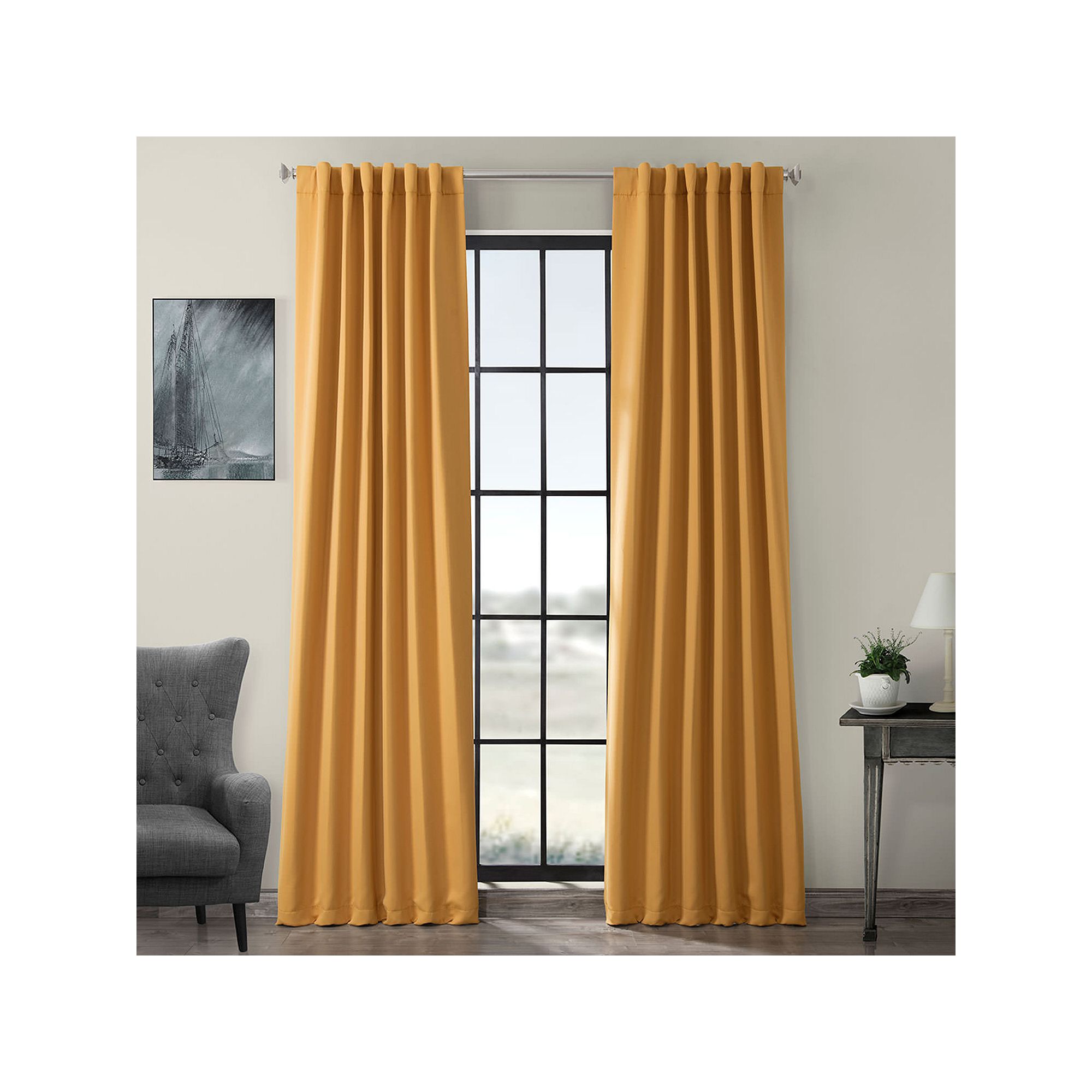 EFF 2-pack Blackout Window Curtains, Marigold