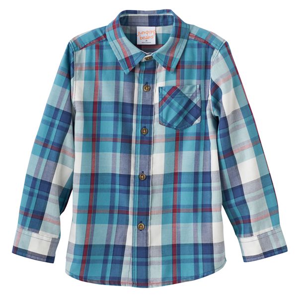 Baby Boy Jumping Beans® Plaid Flannel Long Sleeve Shirt