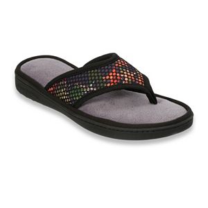 Dearfoams Women's Active Mesh Thong Slippers