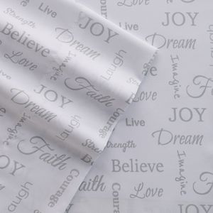 Grand Collection Microfiber Inspirational Print Sheet Set
