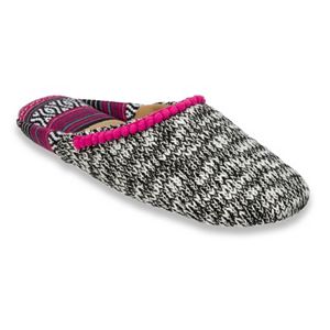 Dearfoams Women's Summer Knit Scuff Slippers