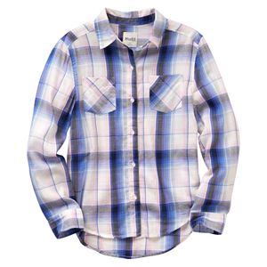 Girls 7-16 & Plus Size Mudd® Button-Front Plaid Shirt