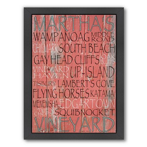 Americanflat “Martha’s Vineyard” Framed Wall Art