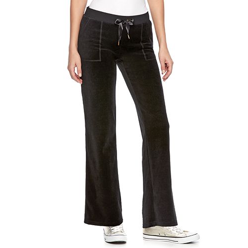 bootcut velour pants