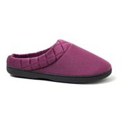 Dearfoams women's quilted 2024 velour clog slippers