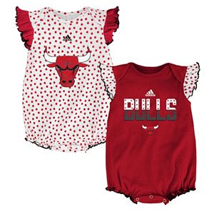 Baby adidas Chicago Bulls Polka-Dot Bodysuit Set