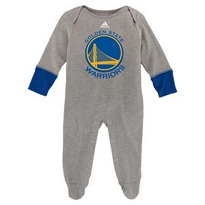 Baby adidas Golden State Warriors Footed Bodysuit