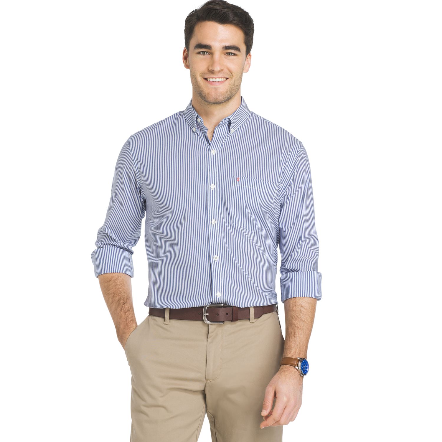izod stretch button down shirt