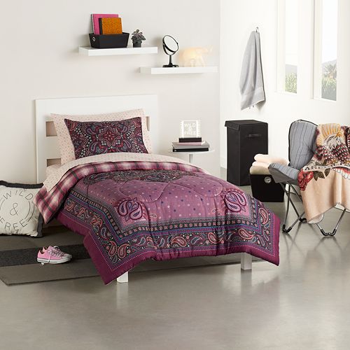 Simple By Design 5-piece Prairie Grunge Twin XL Comforter Dorm Kit