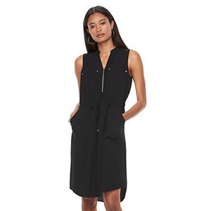 Women's Apt. 9® Zipper Accent Shirtdress