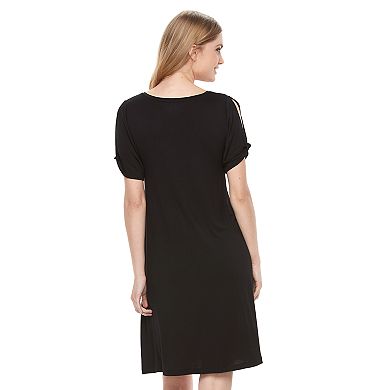 Women's Apt. 9® Cold-Shoulder T-Shirt Dress