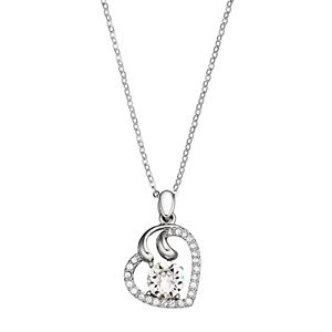 Brilliance Crystal Heart Pendant with Swarovski Crystals