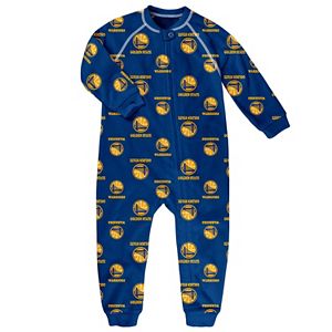 Toddler adidas Golden State Warriors Logo Footed Pajamas