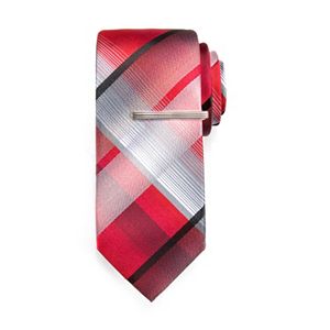 Men's Apt. 9® Skinny Tie with Tie Bar