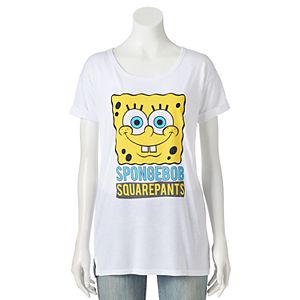 Juniors' Nickelodeon SpongeBob SquarePants Crew Graphic Tee