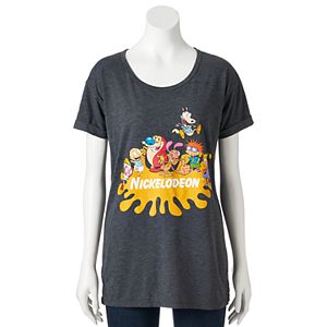 Juniors' Nickelodeon Rugrats, Ren & Stimpy & Rocko's Modern Life Graphic Tee