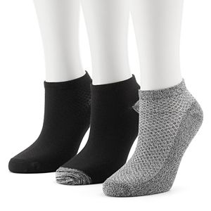 Women's Cuddl Duds 3-pk. Pique Low-Cut Socks