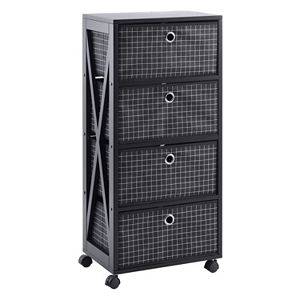 Simple By Design 4-Drawer Rolling Storage Tower