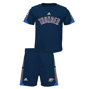 Toddler adidas Oklahoma City Thunder Possession Tee & Shorts Set