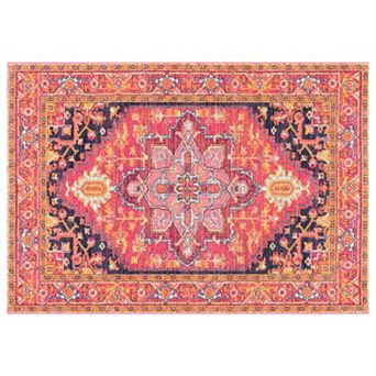 nuLOOM Bodrum Fancy Persian Vonda Framed Floral Rug