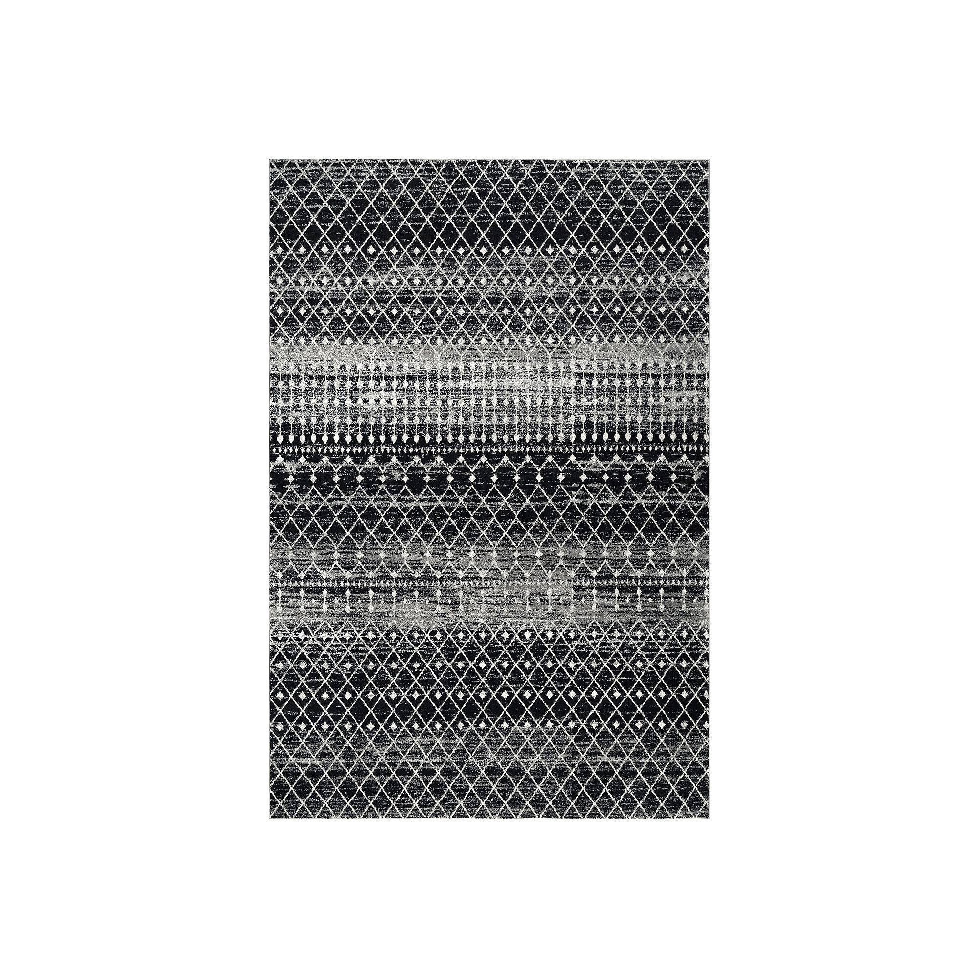 nuLOOM Bodrum Blythe Geometric Rug, Black