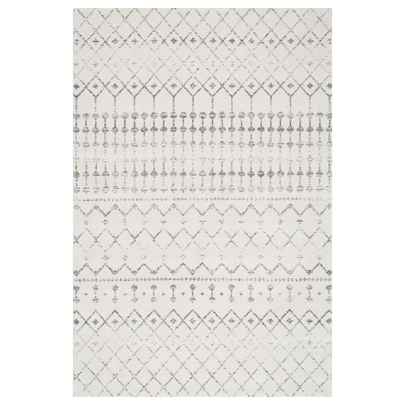 nuLOOM Bodrum Blythe Geometric Rug, Grey, 10Ft Sq