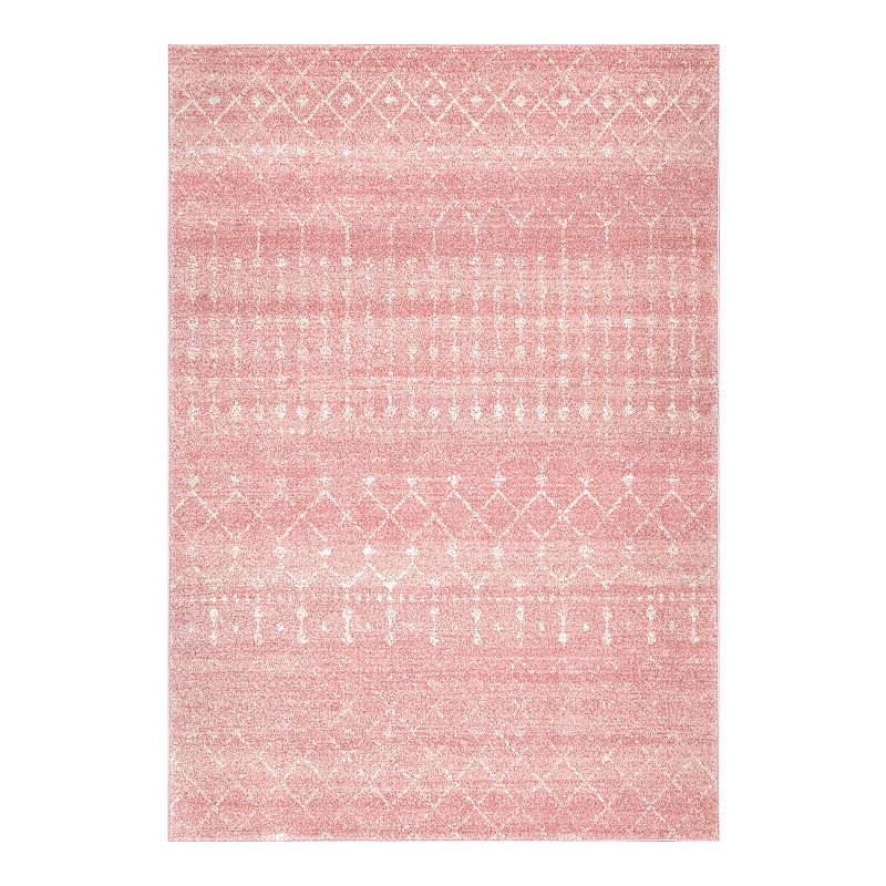 nuLOOM Bodrum Blythe Geometric Rug, Pink, 12X15 Ft