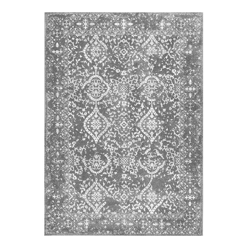 nuLOOM Vintage Odell Rug, Silver, 8X10 Ft