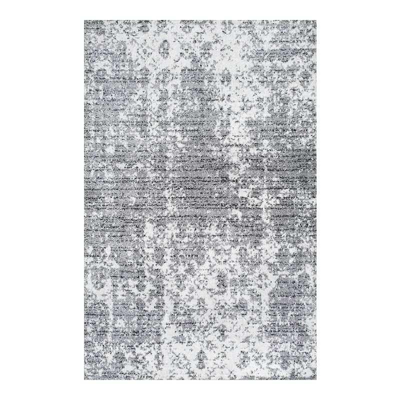 nuLOOM Smoky Deedra Floral Rug, Grey, 10X14 Ft