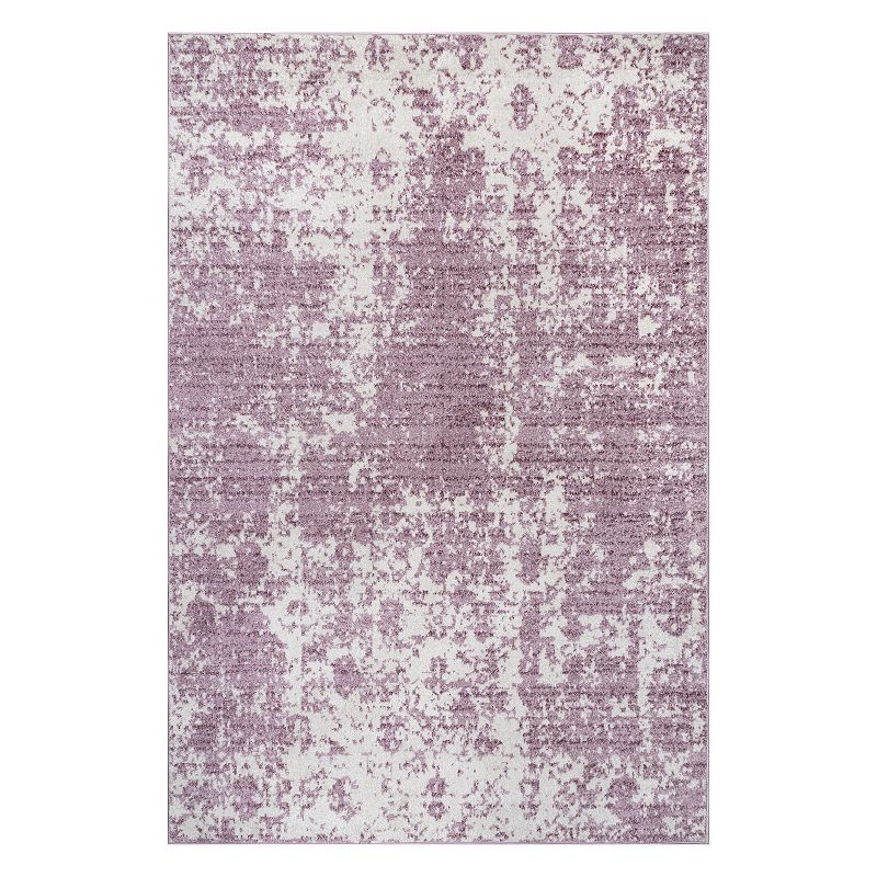 nuLOOM Smoky Deedra Floral Rug, Pink, 7X9 Ft